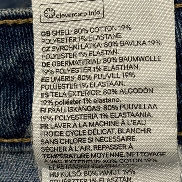 &Denim H&M Skinny High Waist Ankle Women's size 33 Medium Blue Denim Jeans - Picture 3 of 4